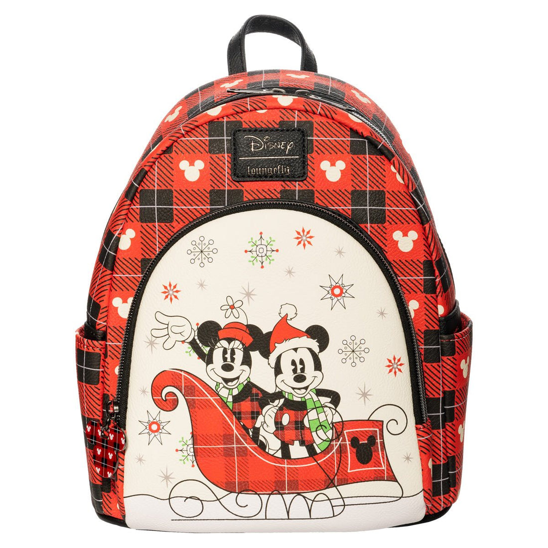 Disney Holiday Mickey Mouse and Minnie Mouse Mini-Backpack - Entertainment Earth Exclusive