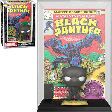 Black Panther Pop! Comic Cover Figure With Case