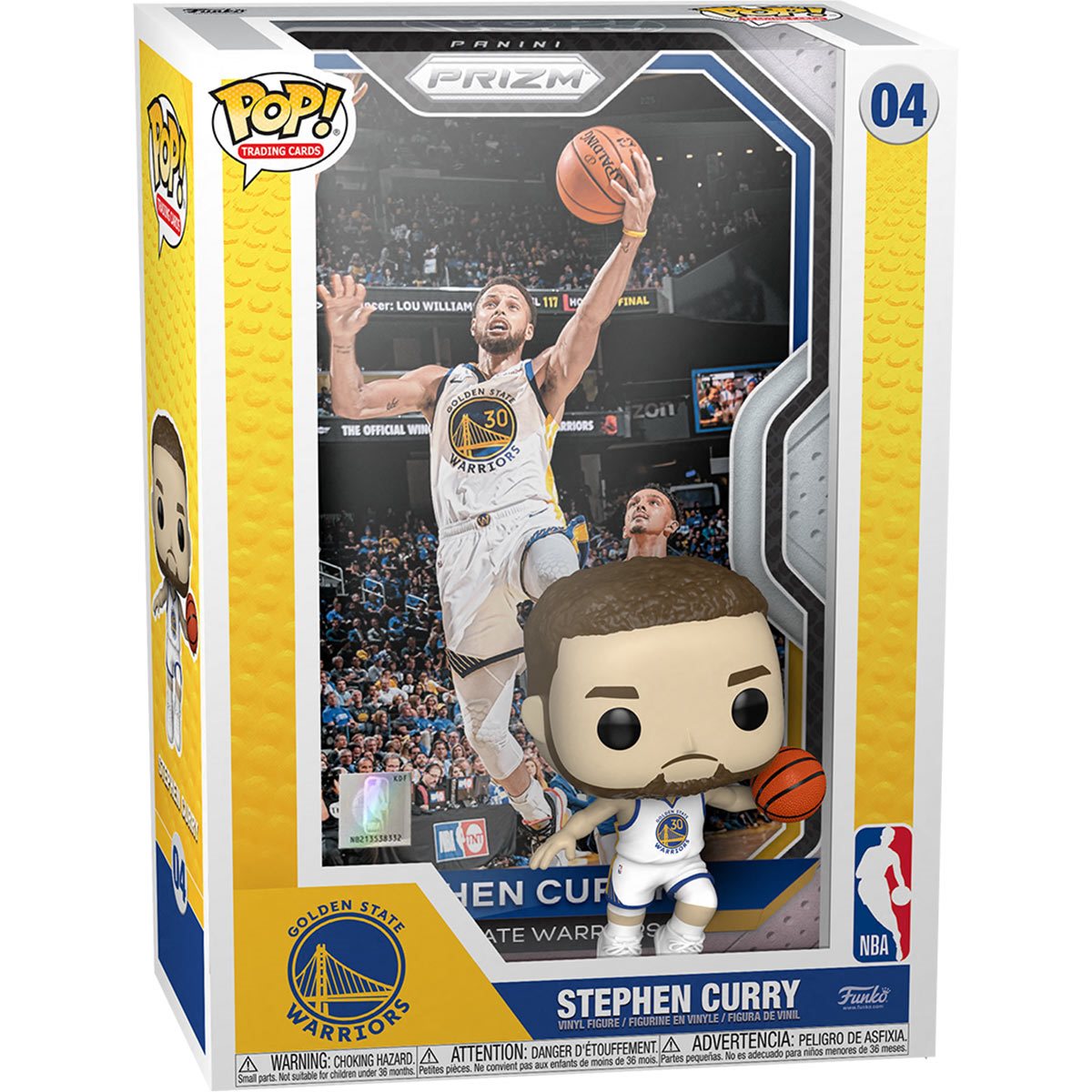 NBA Stephen Curry Pop! Trading Card Figure with Case