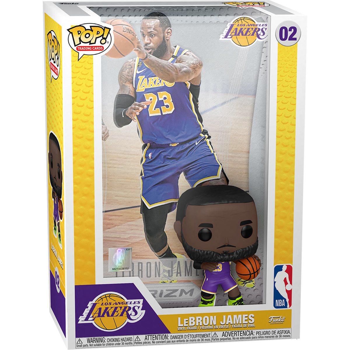 NBA Lebron James Pop! Trading Card Figure with Case